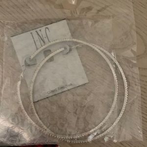 INC EXTRA LARGE HOOP EARRINGS